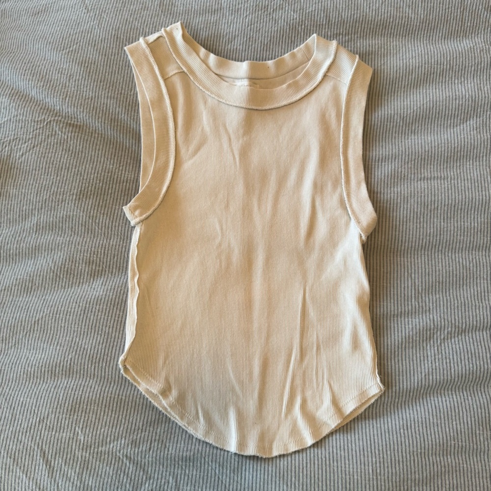 Free People Ivory Cream Kate Tank